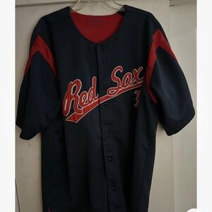 Red and Blue Men's Baseball Shirt